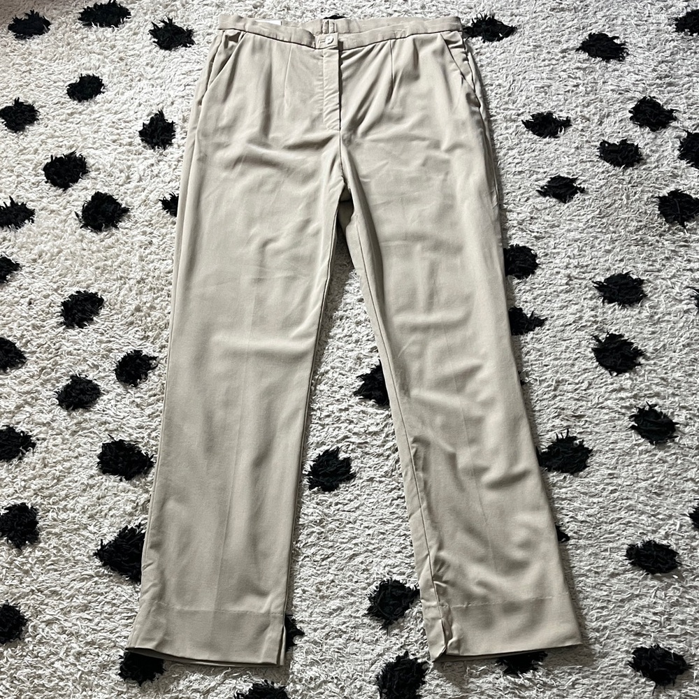 Escada size 38 women’s cream neutral trouser dress pants